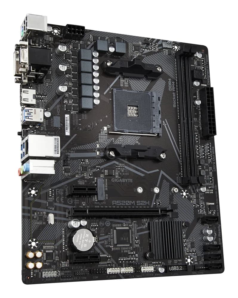 Placa de baza Gigabyte A520M S2H motherboard Socket AM4 micro ATX "A520M S2H (rev. 1.0)" — miniatură