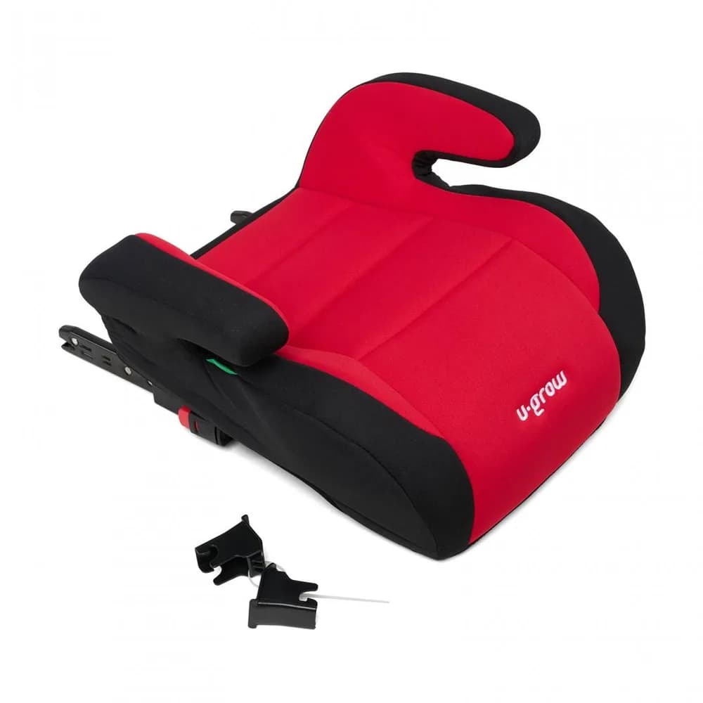 Inaltator auto 125-150, omologare R129 cu isofix, negru/rosu, U-Grow — miniatură