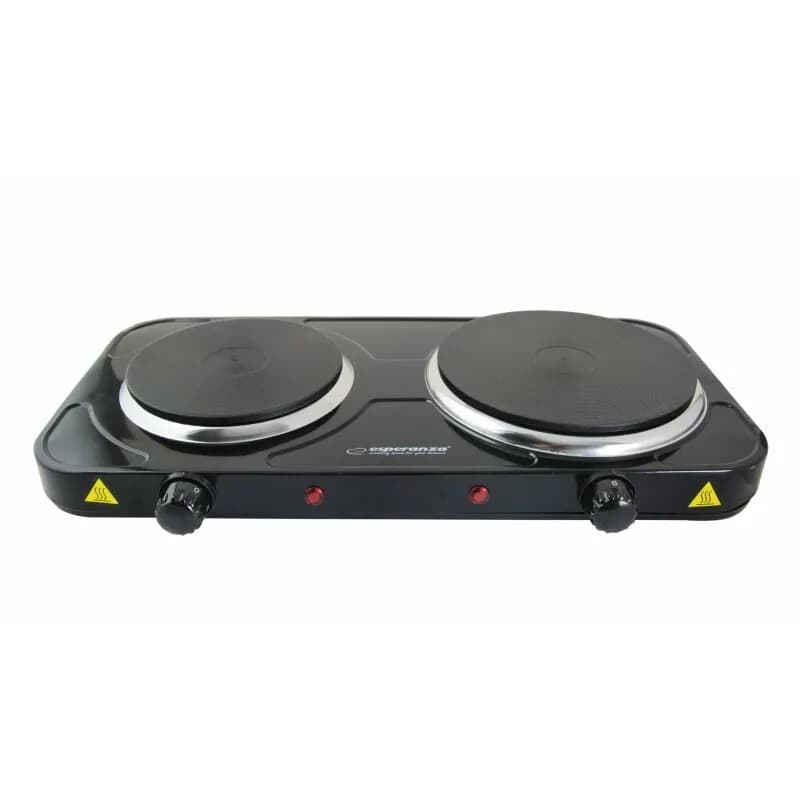 Plita electrica Esperanza Yellowstone EKH014K 1000W 1x18.8cm+1x15.5cm Negru "EKH014K"