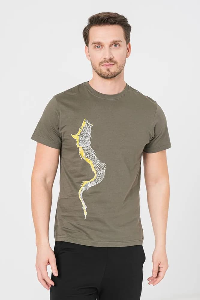 TRICOU CASUAL DRACON BARBATI GRAY-S — miniatură