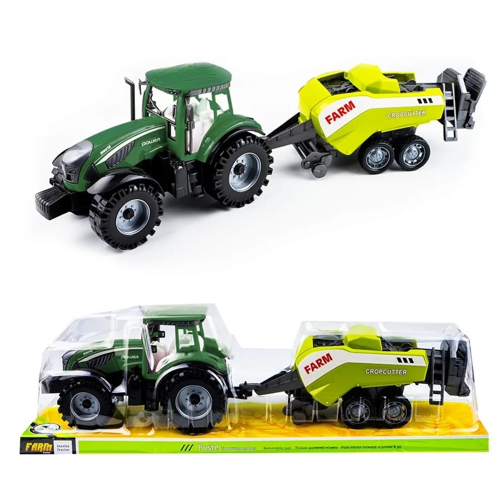 Tractor + balotiera, frictiune