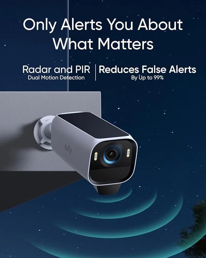Camera supraveghere Anker "eufyCam S3 Pro", 8MP, 4K, Wi-Fi 2.4 GHz, bullet, wireless, color night vision si IR, smart AI, detectie miscare, IP67, compatibil cu HomeBase 3, "T81623W1" - 194644293888 — miniatură