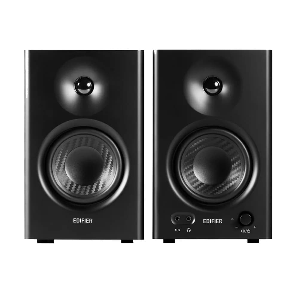 BOXE EDIFIER 2.0, RMS: 42W (2 x 21W), studio monitor, volum, bass, treble, intrare jack 6.35 TRS balanced, RCA, iesire casti, black, "MR4-BK" — miniatură