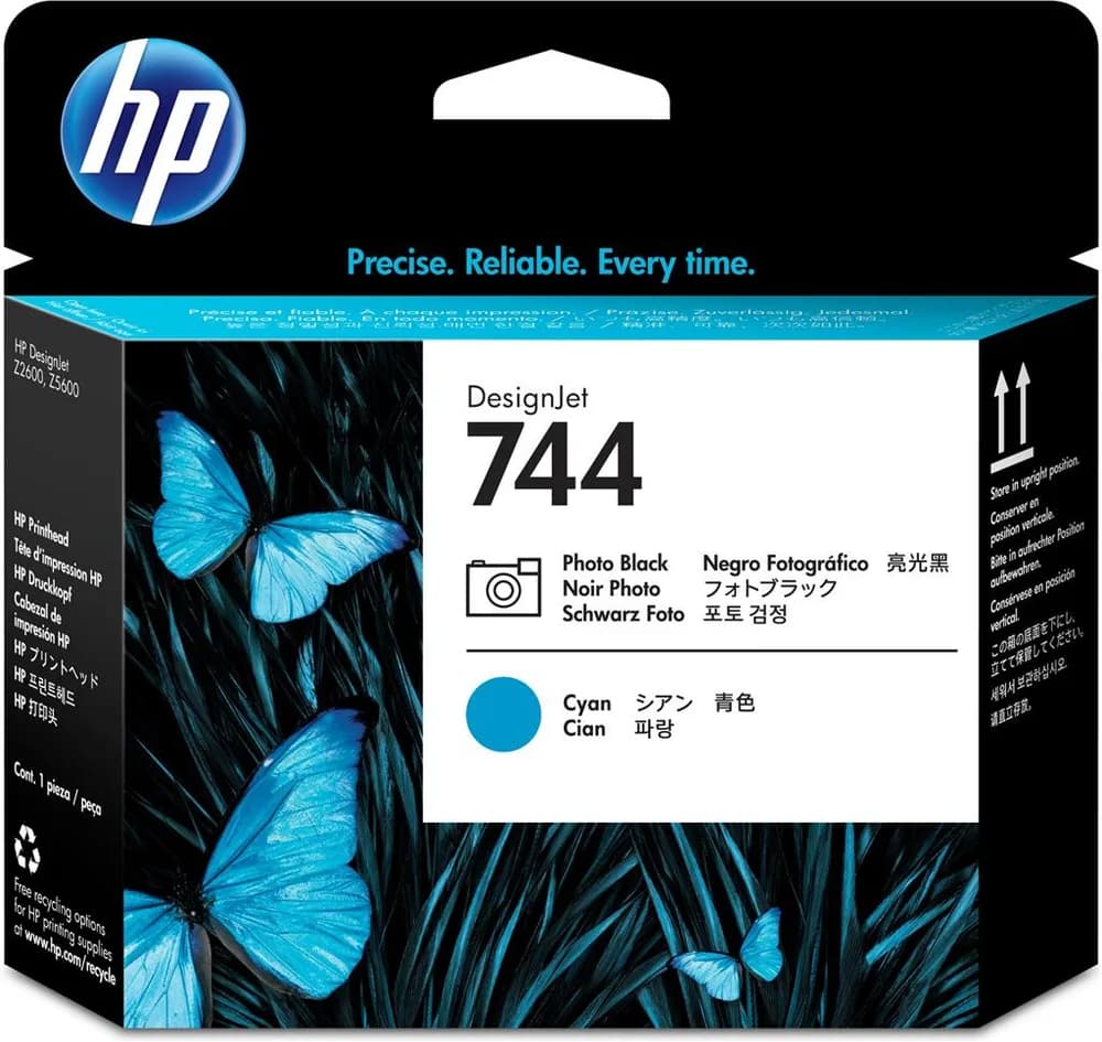Cap Printare Original HP Black&Cyan, nr.744, pentru DesignJet Z2600|Z5600, , incl.TV 1.2incl.TV "F9J86A"