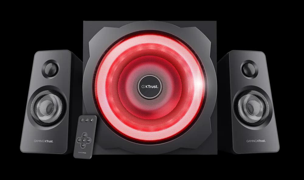 Sistem 2.1Trust GXT629 Tytan cu fir, USB 2.1, putere maxima RMS 120W, frecventa raspuns 20 Hz - 20.000 Hz, negru — miniatură