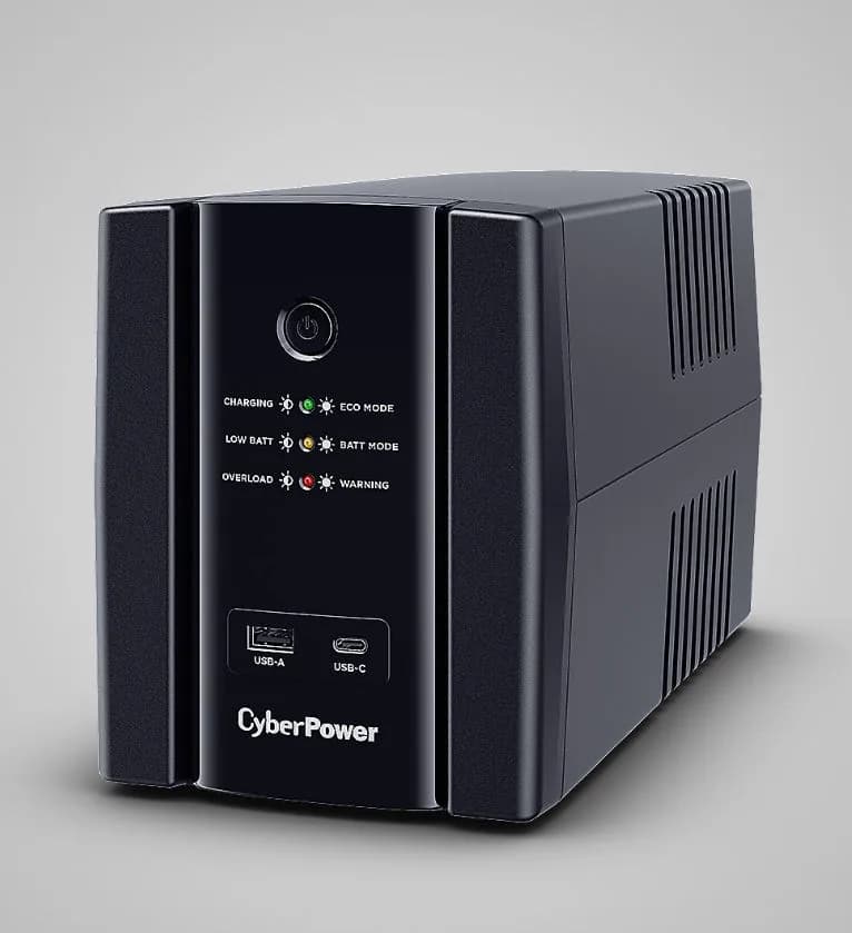 UPS CYBER POWER Line Int. cu manag,LED,2200VA/ 1320W, AVR, 4xShucko, indic. LED, 2xbaterie 12 V/9Ah,Backup 60-90 min, incarc. 8h, con. USB, RJ45, charg.:USB-A / USB-C "UT2200EG"