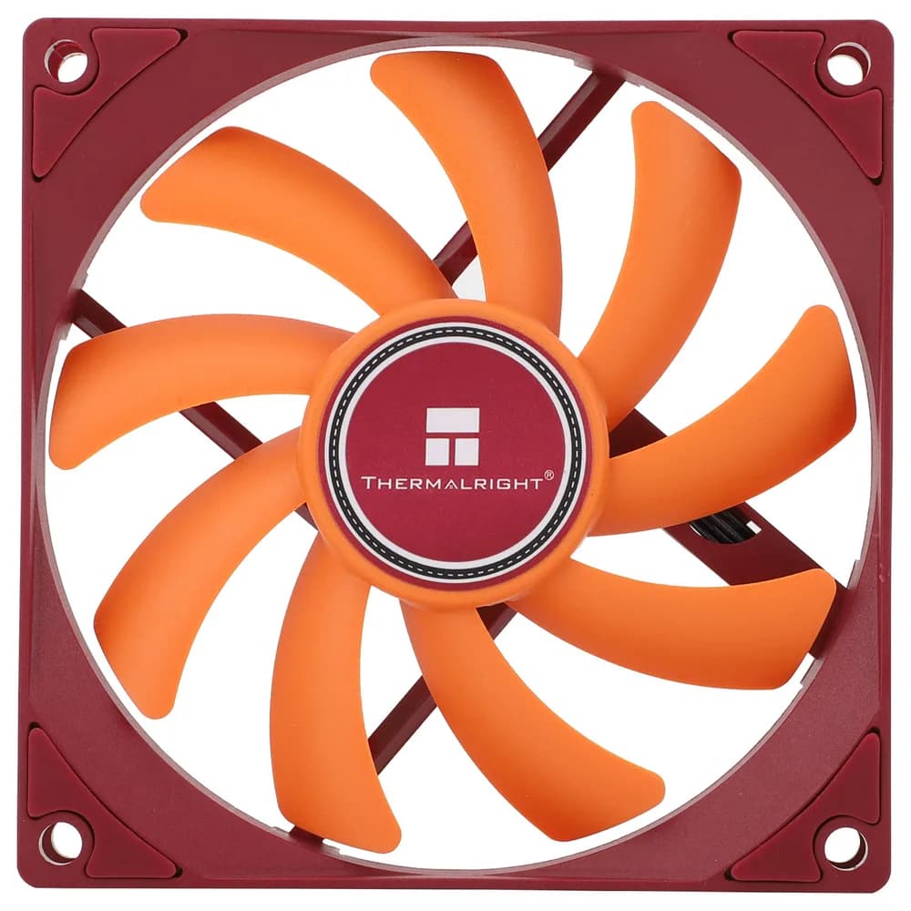 Ventilator Thermalright, 92mm, 2700 rpm, hydraulic bearing, 42.58 cfm, fara LED, 4pin PWM, maro - portocaliu, "TL-9015R"
