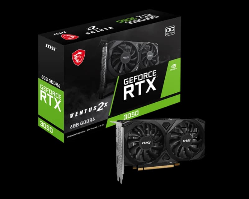 Placa video MSI GeForce RTX 3050, 6GB GDDR6, PCI Express 4.0, 96-bit
