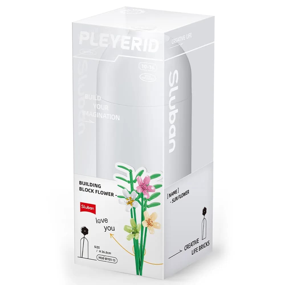 Set de Constructie Flowers, 241 piese, Frezie - Sluban — miniatură