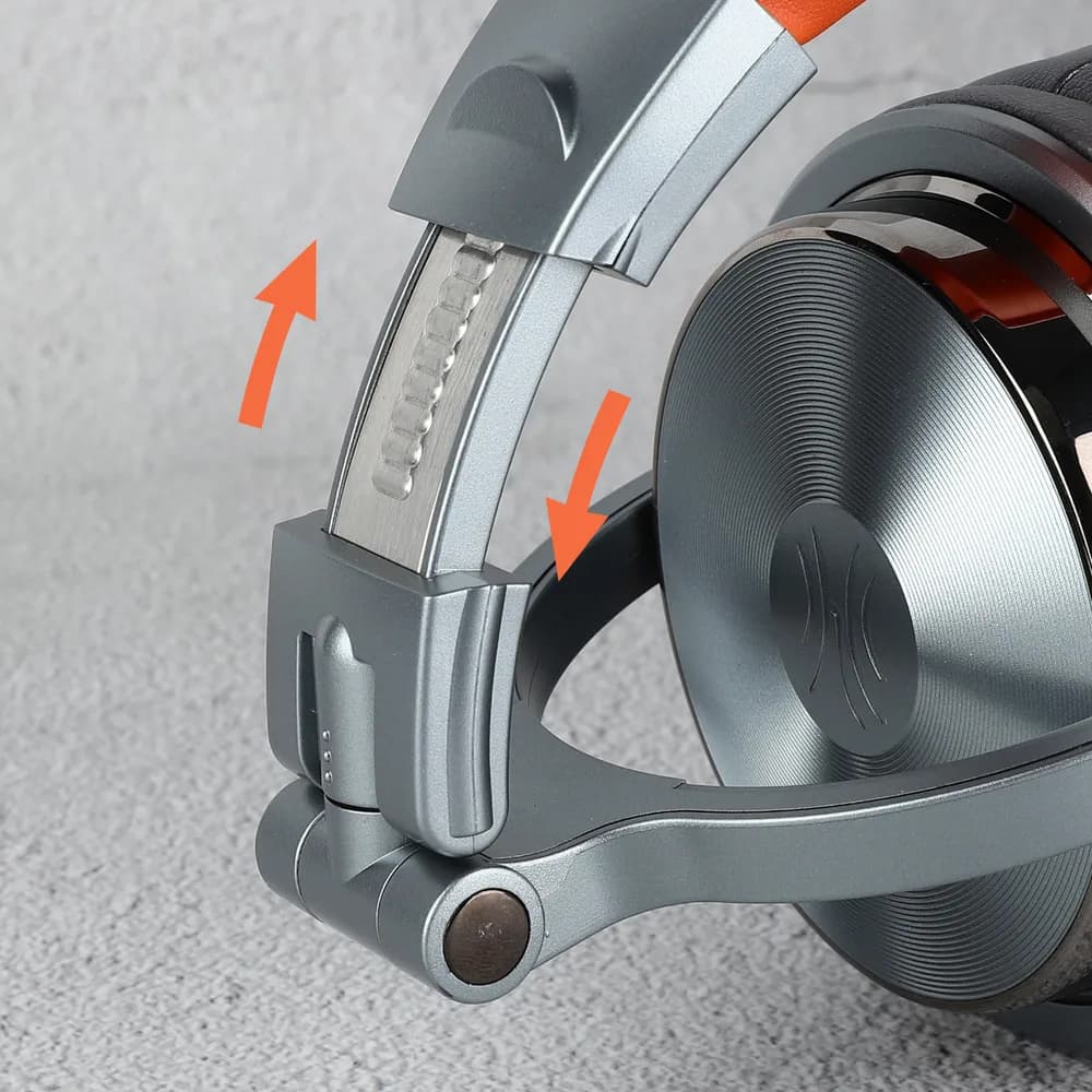 Casca OneOdio cu fir detasabil, tip over ear, utilizare profesionala, DJ, conectare prin Jack 3.5 mm | Jack 6.35 mm, difuzor 50 mm, impedanta 32 Ohm, gri, "Pro50-Deep-Grey" — miniatură