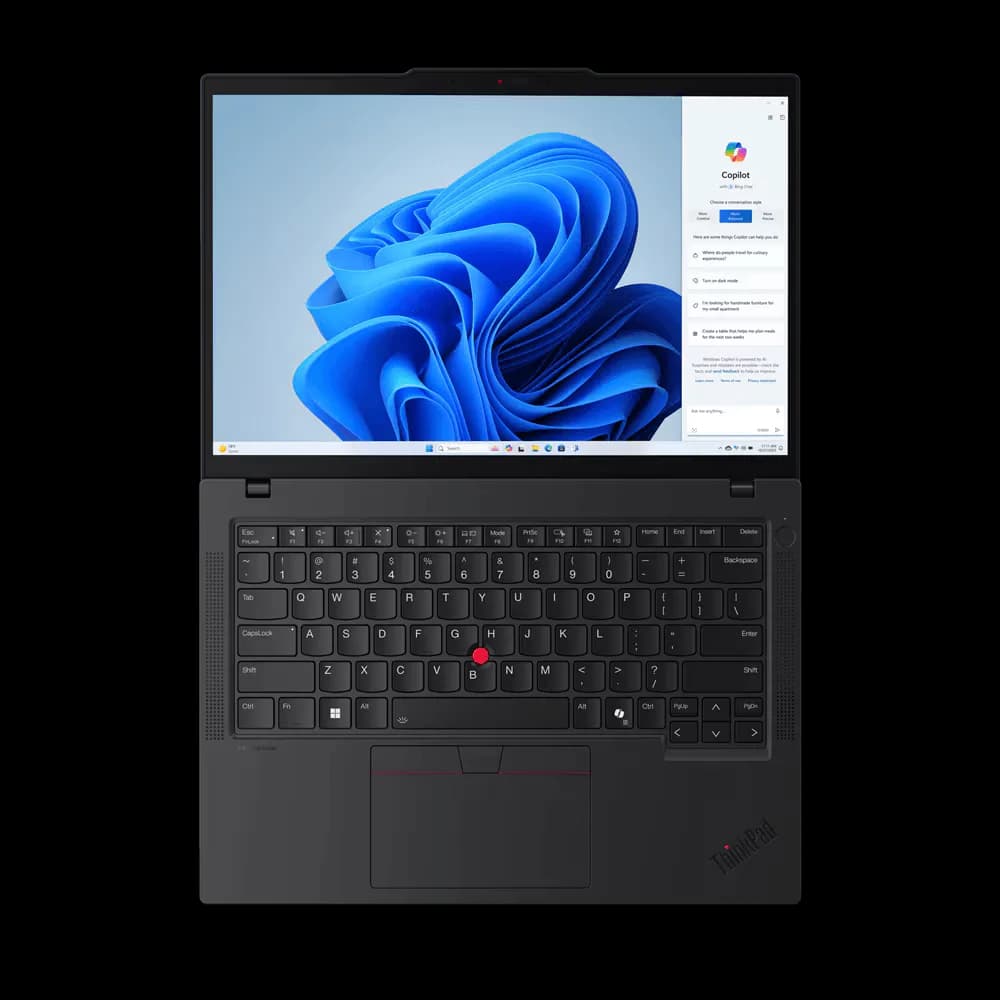 Laptop Business Lenovo ThinkPad T14 Gen 5, cu procesor Intel Core Ultra 7 155U, 14'' IPS, 64 GB DDR5, 1 TB, Intel Integrated, Windows 11 Pro — miniatură