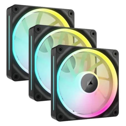 Ventilator Carcasa CORSAIR iCUE LINK LX120 RGB, 12 cm, 2400 RPM, 3 ventilatoare, RGB