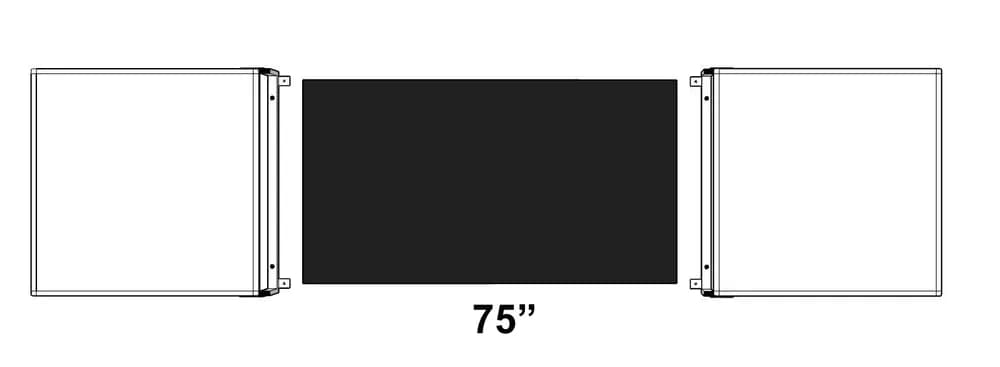 Cabinet whiteboard pentru display interactiv 75"