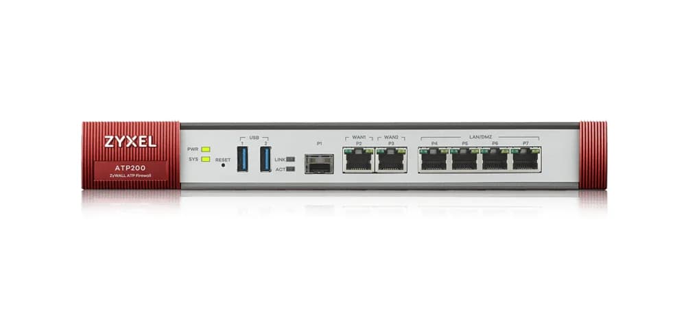 ROUTER ZYXEL ATP, wired, port LAN 10/100 x 4, port WAN 10/100 x 1, "ATP200-EU0102F" — miniatură