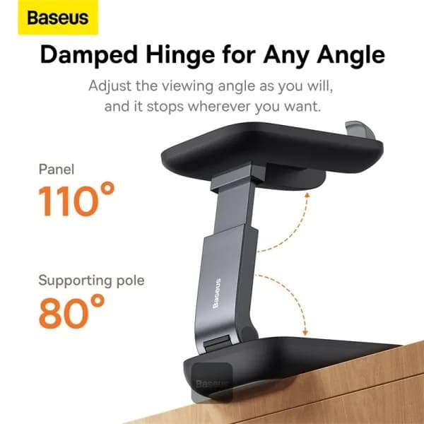 SUPORT Telefon Baseus Seashell Series Folding, pt. SmartPhone, pentru birou, negru "B10551500111-00" - 6932172630188 — miniatură