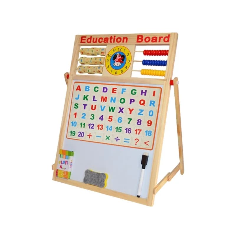 Tablita magnetica, 46,5cm, alb-negru + accesorii — miniatură
