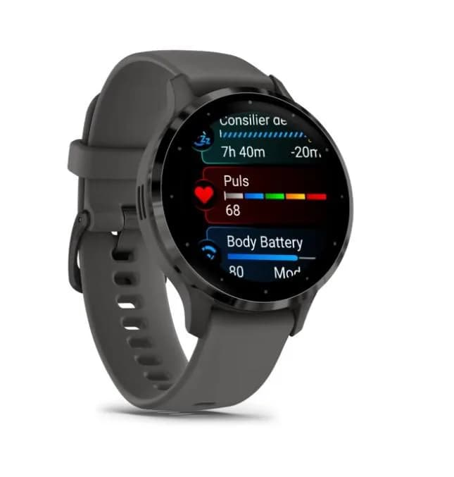 Ceas Garmin Venu 3S Pebble Gray Slate — miniatură