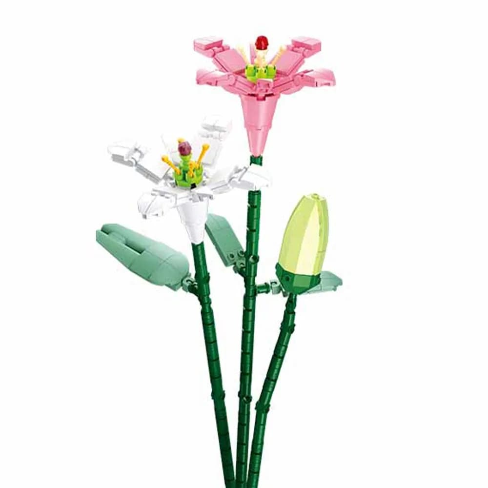 Set de Constructie Flowers, 247 piese, Crin - Sluban — miniatură