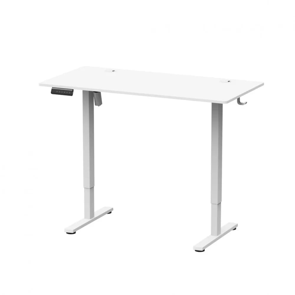 Birou Ascend cu reglare inaltime electric, alb, 1200x600x730~1180 mm, Capacitate de greutate: 40 kg, Interval de înălțime: 730~1180mm, Număr de motoare: 1, Viteză maximă: 15 mm/s, Panou de control Digital, 3 memorii — miniatură