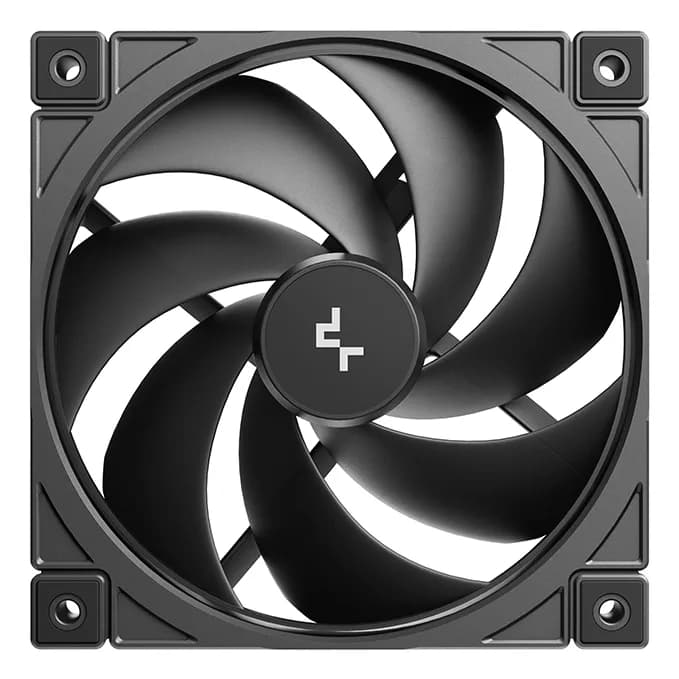 Ventilator DeepCool "FD12 V2", 120mm, 500 - 2500 RPM, hydro bearing, 79 cfm, 4-Pin PWM, negru, "R-FD12V2-BKNPN1-G" — miniatură