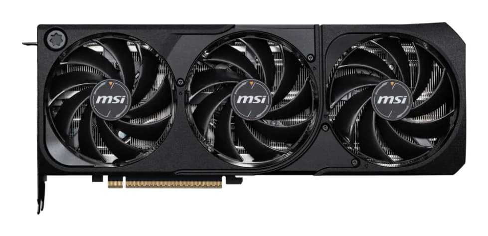 MSI Video Card Nvidia GeForce RTX 5080 16G, 16GB GDDR7, 256bit, PCIe 5.0, 3x DP 2.1b, HDMI 2.1b, RAY TRACING, Triple Fan, 1x16pin, 850W, 3Y "RTX 5080 16G SHADOW 3X OC" — miniatură