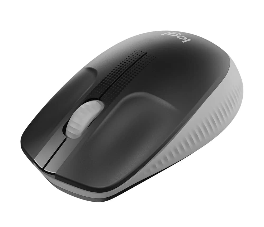 MOUSE LOGITECH, "M190 ", PC sau NB, wireless, 2.4GHz, optic, 1000 dpi, butoane/scroll 3/1, negru / gri, 45507153 "910-005906" — miniatură