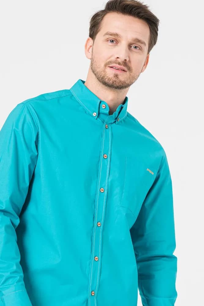 CAMASA CASUAL BARBATI TURQOISE XL — miniatură