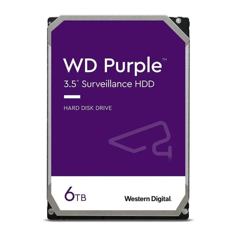HDD Surveillance WD Purple, 6 TB, 5640 rpm, 256 MB, SATA III