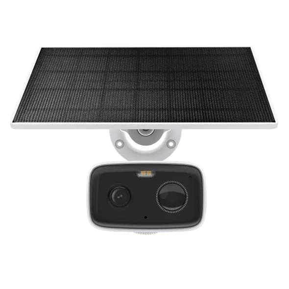 Solar-Powered Security Camera Kit 1 × Tapo C400, 1 × Tapo A201C SPEC:1080p (1920*1080), 2.4 GHz, Solar panel (5.2V, 2.5W) FEATURE: Non-Stop Power, Flexible Solar Installation, Smart Detection and Notifications (motion, people), Color Night Vision, Sound and Light Alarm, Remote Control, Two-Way — miniatură