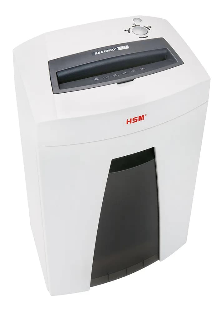 Distrugator documente manual HSM Securio C18, 8-9 coli, cross cut (3.9 x 30mm), securitate 4 "H-1913121" — miniatură
