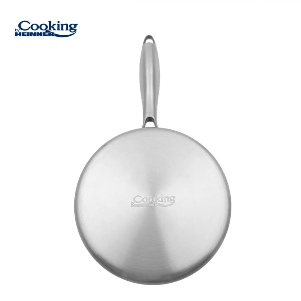 CASEROLA INOX+CAPAC STICLA 16x8.5CM,1.6L, ATOMIC3, COOKING BY HEINNER — miniatură