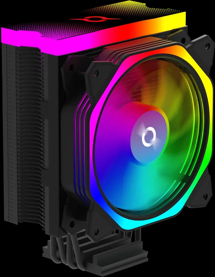 Cooler Procesor AQIRYS URANUS ARGB, Aer, 12 cm, aRGB — miniatură