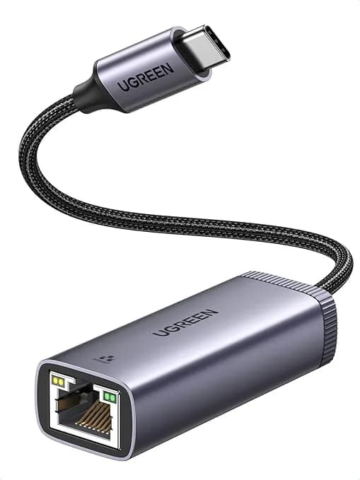 ADAPTOR RETEA Ugreen, "CM483" extern, USB Type-C (T) la port Gigabit RJ-45, gri "40322"