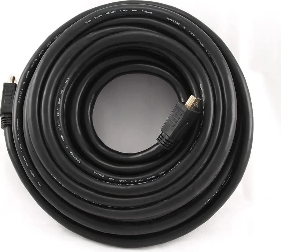 CABLU video GEMBIRD, HDMI (T) la HDMI (T), 15m, conectori auriti, rezolutie maxima 4K (3840 x 2160) la 30 Hz, negru, "CC-HDMI4-15M" — miniatură
