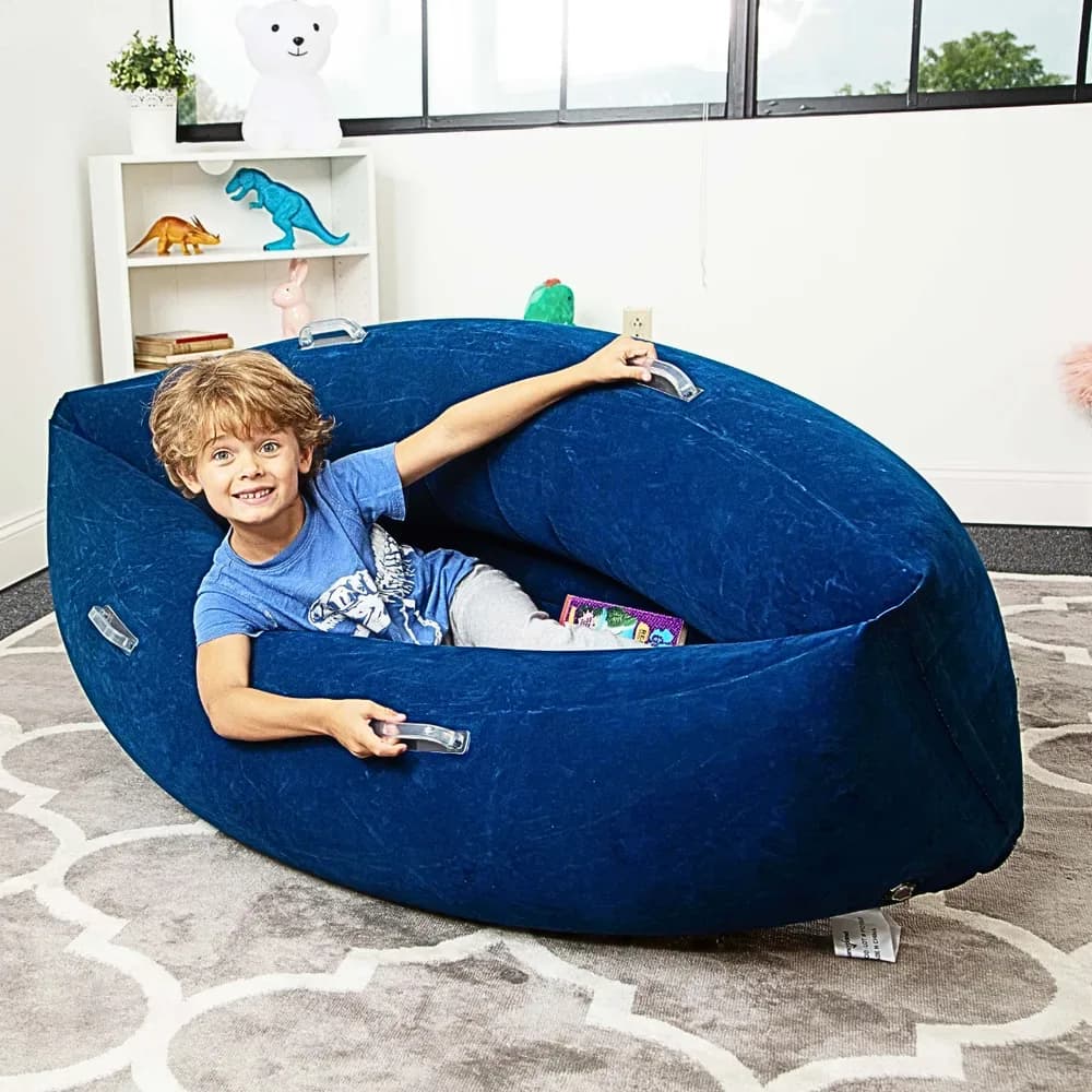Peapod Gonflabil Îmbrățișare Canoe Senzorială 1,2m/Albastru – de la Bouncyband — miniatură