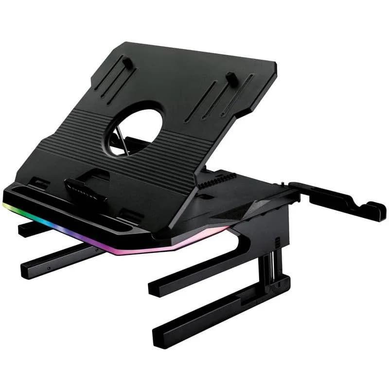 STAND NOTEBOOK VERBATIM PORTUS X2 RGB 17" NEGRU "48843" — miniatură
