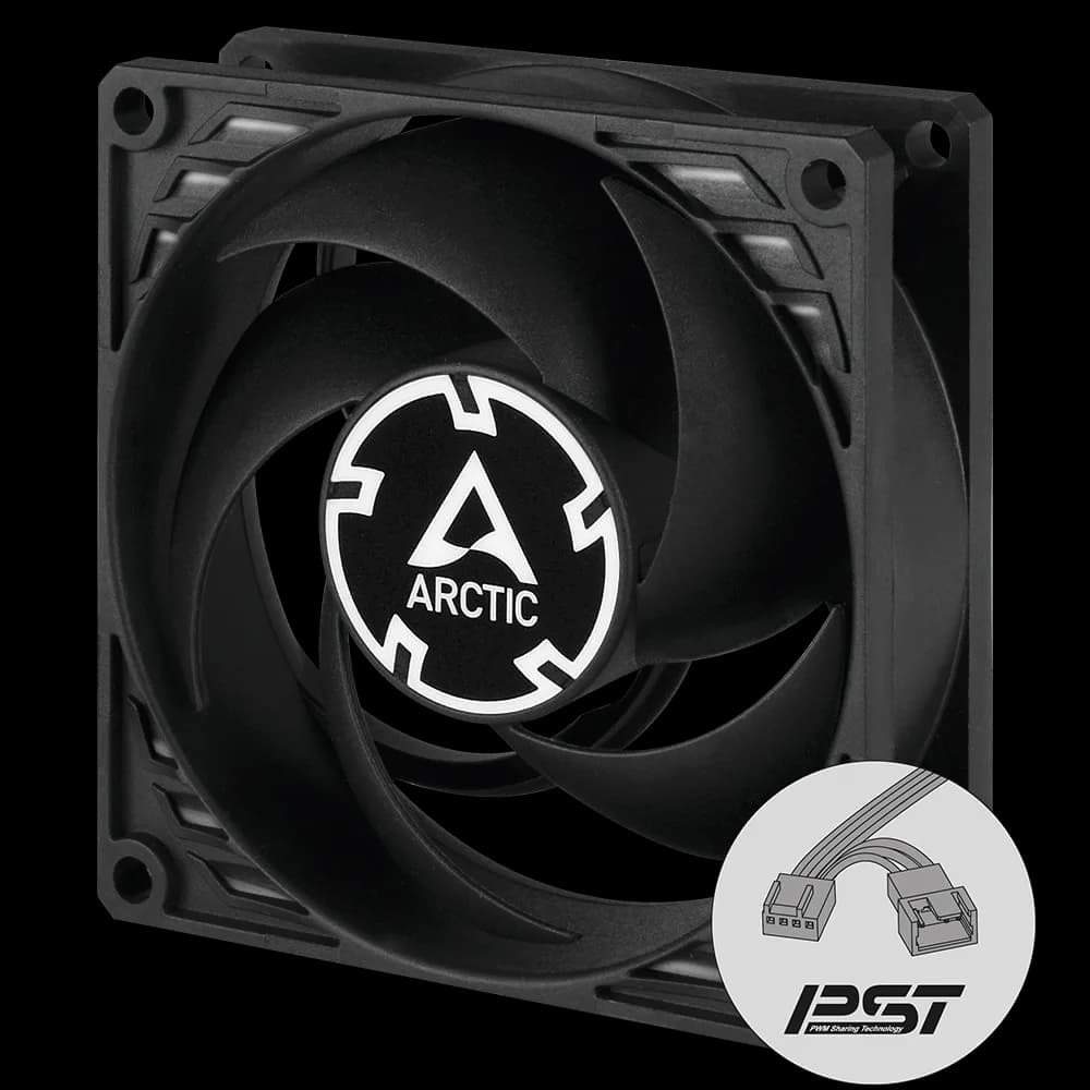 VENTILATOR ARCTIC PC, P8 PWM PST (Black),"ACFAN00150A" — miniatură