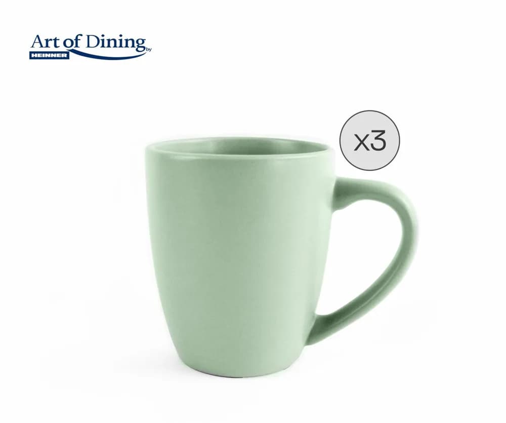 SET 3 CANI CERAMICE 354 ML, YVONNE, ART OF DINING BY HEINNER