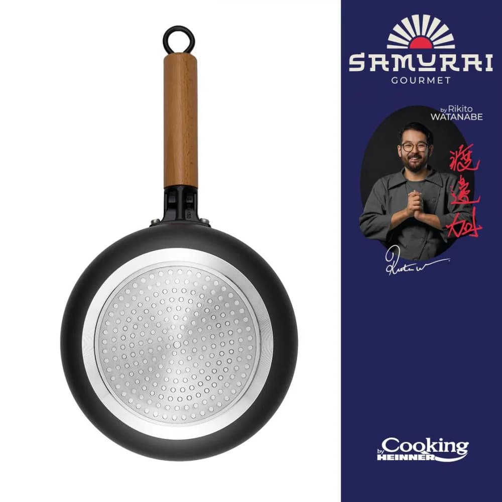 CASEROLA ALUMINIU + CAPAC 20X9.5 CM, 2.7L, RIKITO WATANABE, SAMURAI GOURMET, COOKING BY HEINNER — miniatură