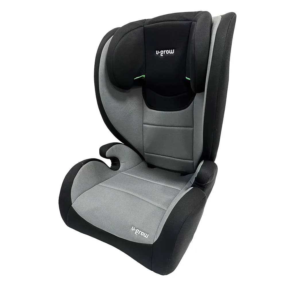 Scaun auto i-Size 100-150 cm, omologare R129,cu isofix, gri/negru, U-Grow — miniatură