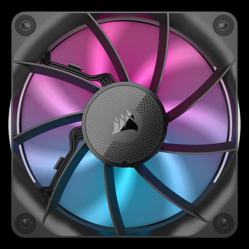VENTILATOR Corsair iCUE LINK RX120 1x120mm RGB NEGRU, 0.400-2100 RPM +/- 10%, 10.5-74.2 CFM, Presiune Statica: 0.12-4.38 mm-H2O, 10-36dBA, Prindere magnetica, Lungime cablu 135mm "CO-9051017-WW"