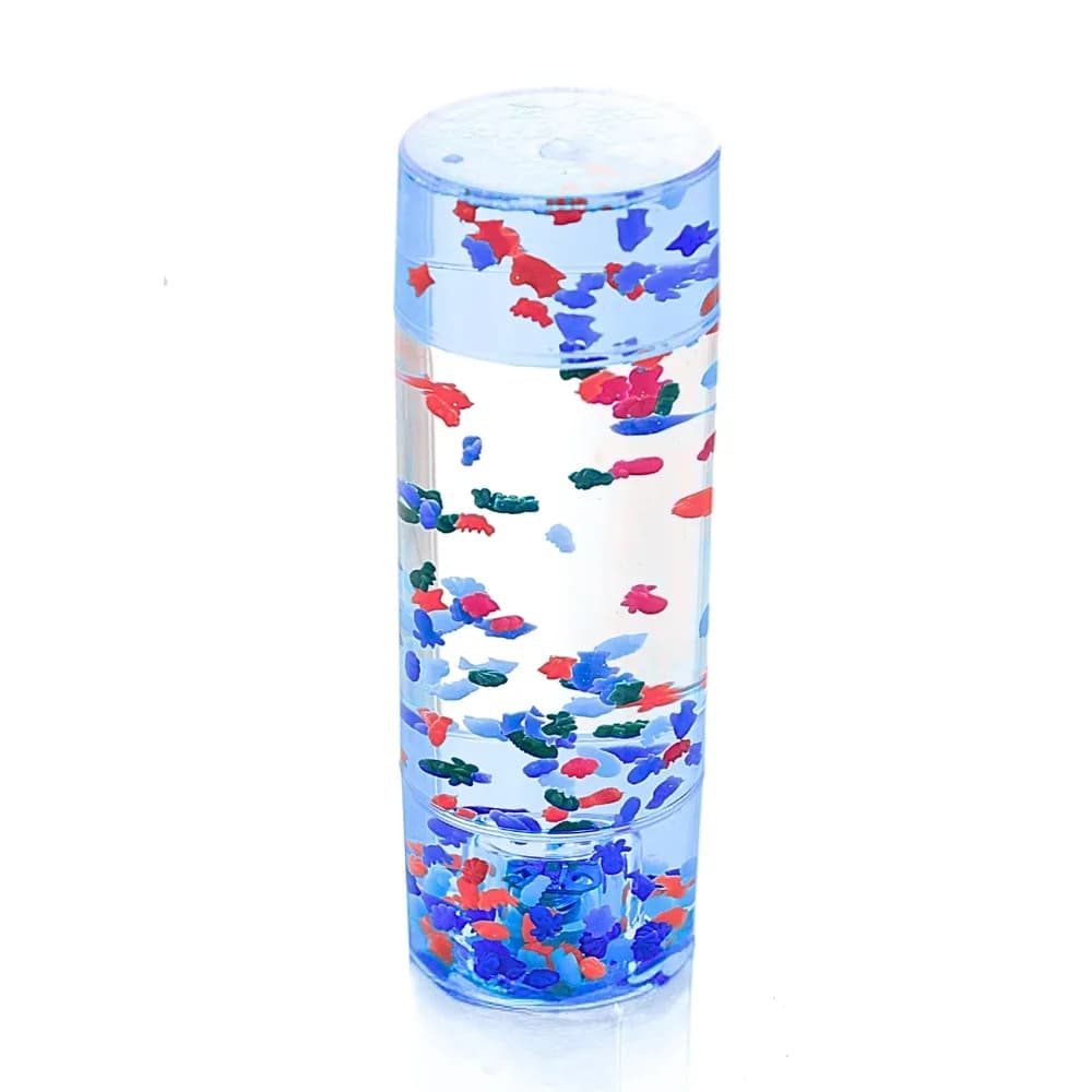 Mini acvarii luminoase cu peștișori – 3 culori asortate — miniatură
