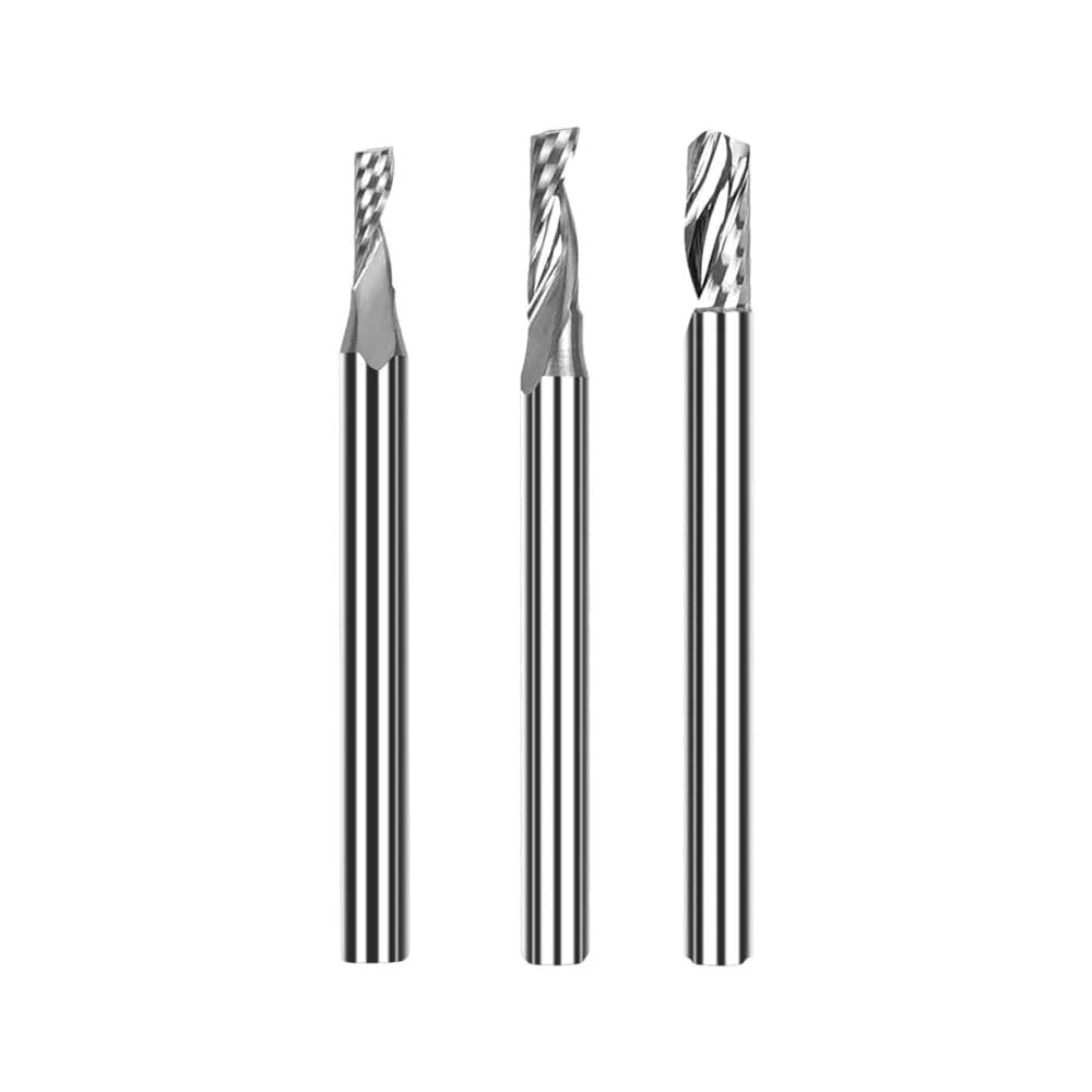 Accesoriu gravator laser TwoTrees HRC55 3,175 mm Carbide End Mill Cutter pentru CNC- 3 buc