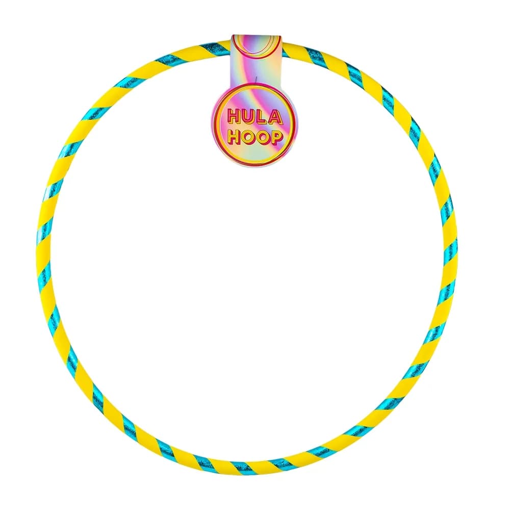 Cerc Hula Hoop, glitter, 60-72 cm, 36 buc/set — miniatură