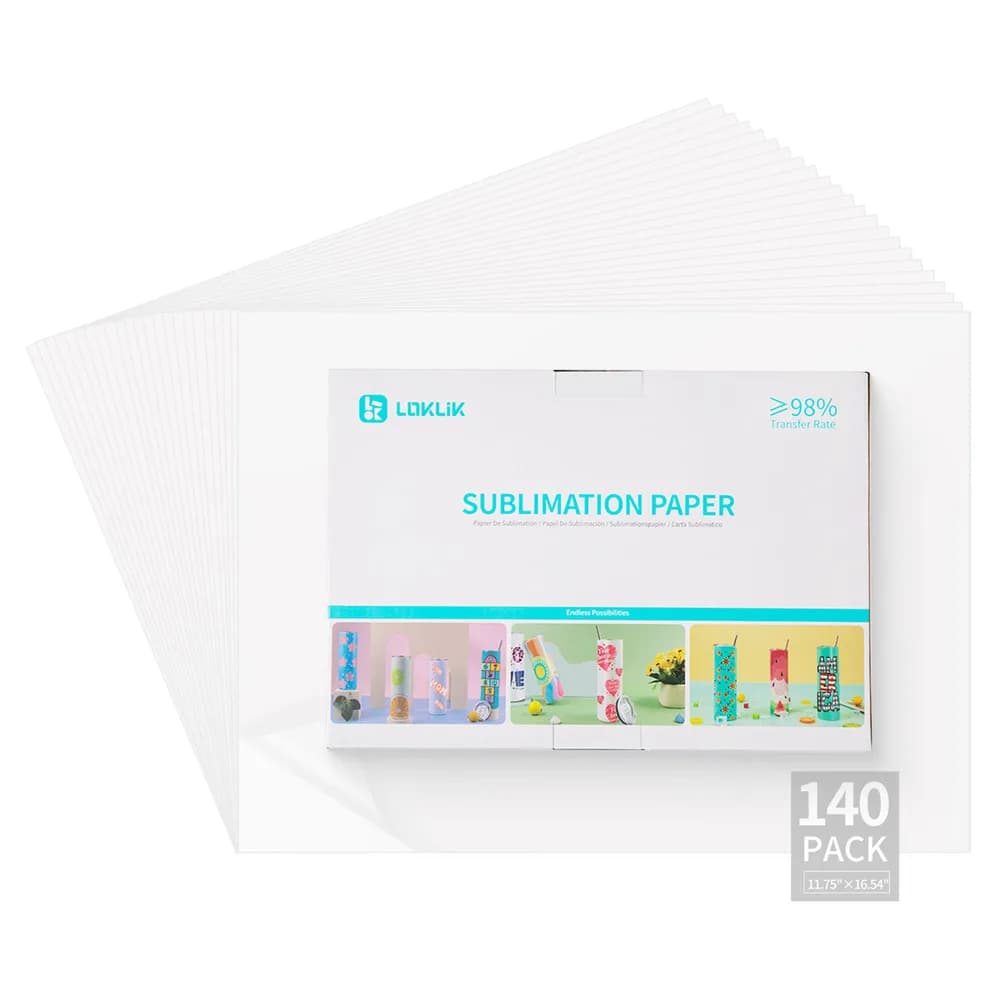 Accesoriu gravator laser LOKLiK Sublimation Paper – 140-pack (BG-RSHZ-0039-US-L-B2B) — miniatură