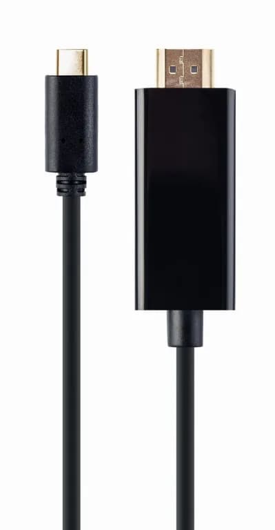 CABLU video GEMBIRD, adaptor USB-C Type-C (T) la HDMI (T), 2m, rezolutie maxima 4K (3840 x 2160) la 30Hz, negru, "A-CM-HDMIM-01"