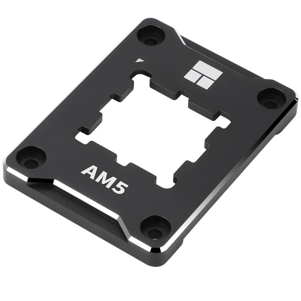 Contact Frame Thermalright "AM5 Secure Frame Black", compatibil skt. AMD AM5, aluminiu, negru, 75x56x7.5mm, include surubelnita L + pasta TF7 2g, "AM5 Secure Frame Black" — miniatură