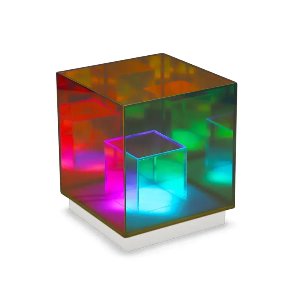 Set lumini prism 3D: Cub, Piramidă și Diamant — miniatură