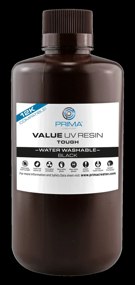 Rășină 3D PrimaCreator Value Tough (ABS Like) Water Washable UV – 1 kg (PV-RTWW-B405-1000-LG) — miniatură