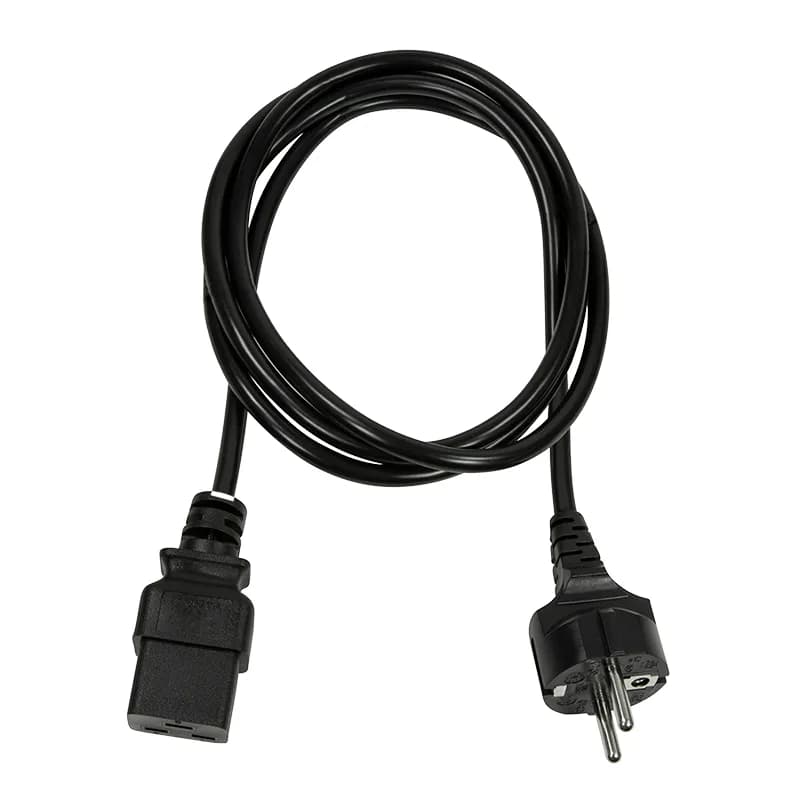 CABLU alimentare LOGILINK 1.8m, intrare Schuko, iesire C19, 16A, testat VDE, 3x1mm, black, "CP152" — miniatură
